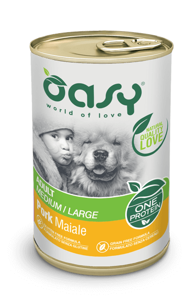 cibo umido per cani One Protein Adult Medium/Large Maiale