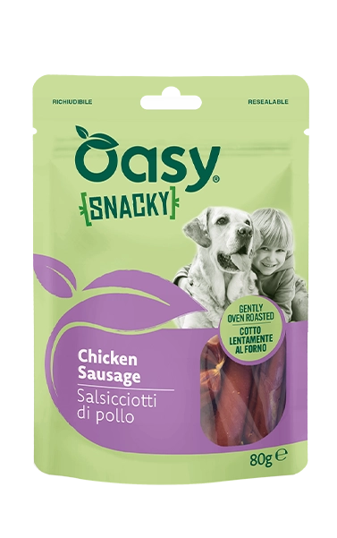 Oasy Snacky salsicciotti di pollo - Snack per cani