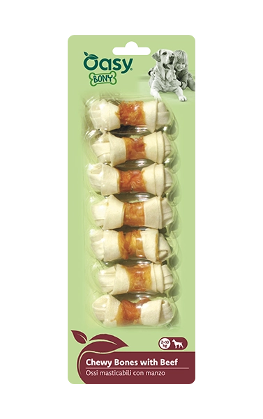 Bony - Ossi masticabili con Manzo Taglia S - Oasy