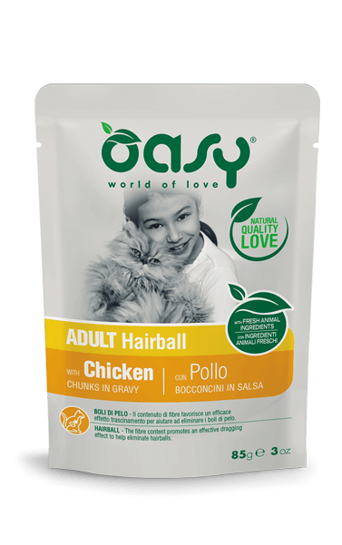 CHUNKS IN GRAVY • Adult Hairball with Chicken