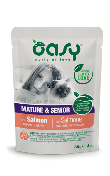 CHUNKS IN GRAVY • Mature & Senior with Salmon