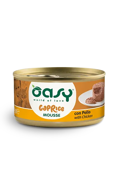 mousse con pollo oasy cibo umido per gatti