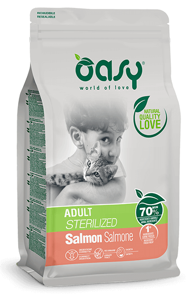 Adult Sterilized Salmon Oasy Dry Food For Cats