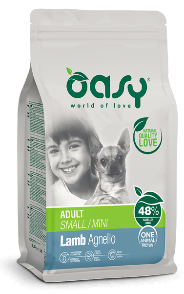 Cibo Secco per Cani - One Animal Protein - Adult Agnello Small/Mini | Oasy