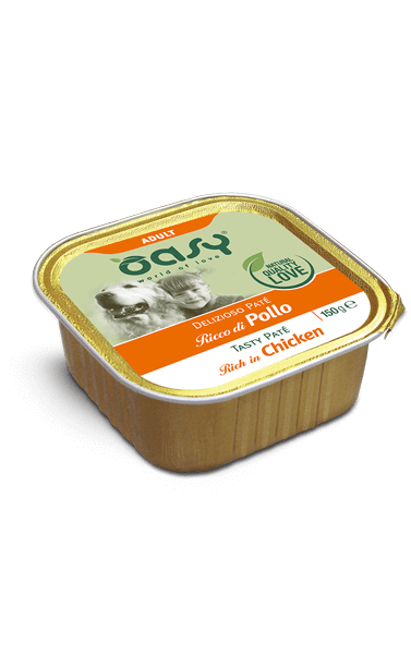 Oasy snack cane biscotti ripieni con pollo e verdure 80 gr