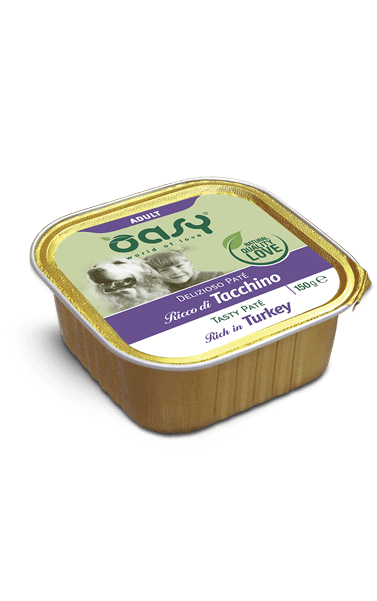 Delizioso Paté ricco di Tacchino | Oasy - Cibo umido per cani