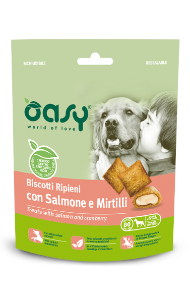 SNACK • Biscotti Ripieni con Salmone e Mirtilli Rossi