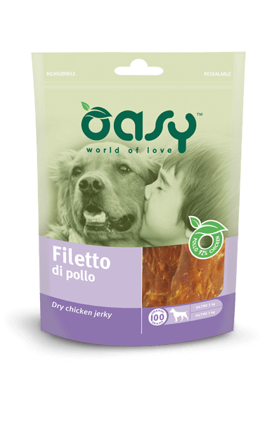 filetto di pollo - snack per cani oasy in busta