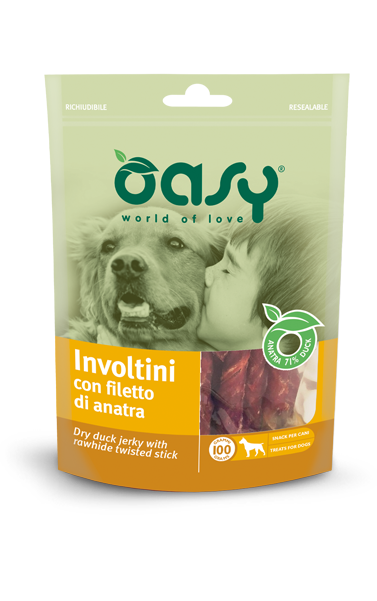 involtini con filetto di anatra - snack in busta oasy