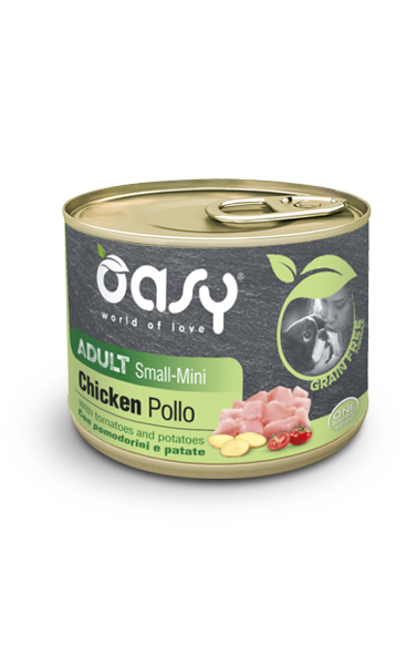 cibo umido per cani adulti grain free pollo oasy