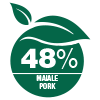 48% kiaulienos