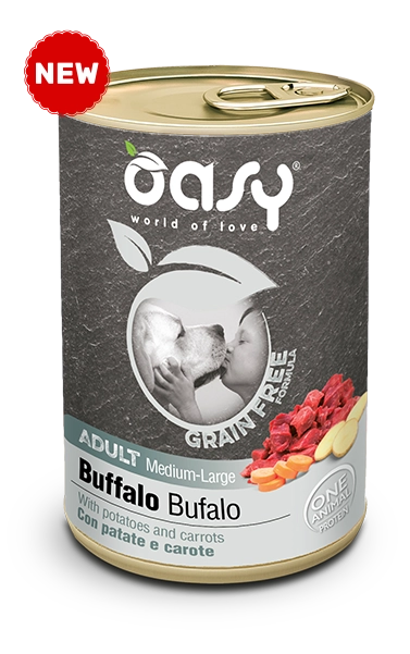 cibo umido per cani adulti grain free anatra oasy 400gr