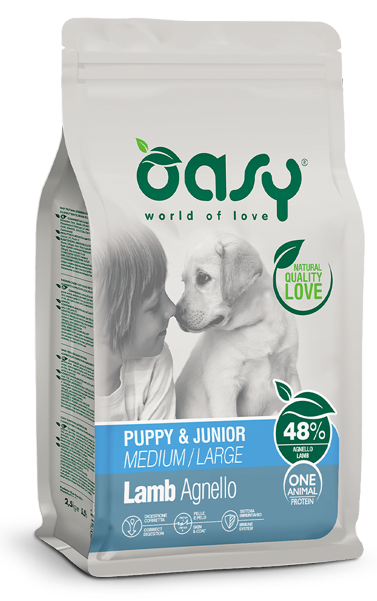 ONE ANIMAL PROTEIN • Puppy & Junior Medium/Large Agnello