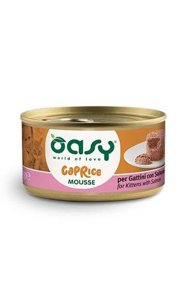 Caprice mousse per gattini con Salmone