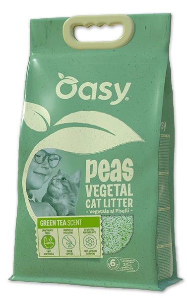 lettiera gatto vegetal peas green tea