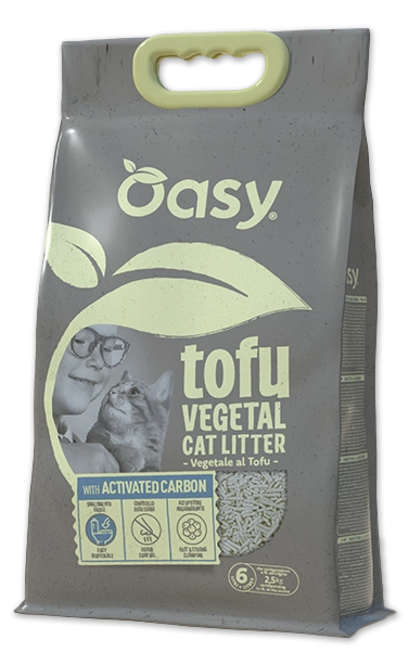 lettiera gatto tofu with activated carbon