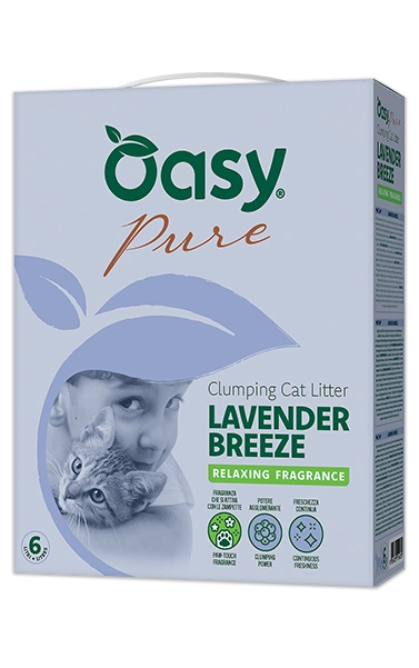 lettiera agglomerante per gatti profumazione alla lavanda