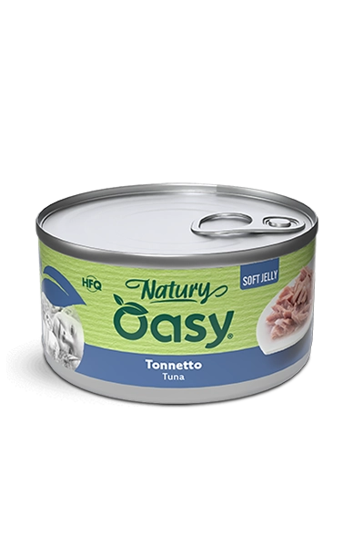 Oasy Natury Soft Jelly - Tonnetto - Cibo umido naturale per gatti