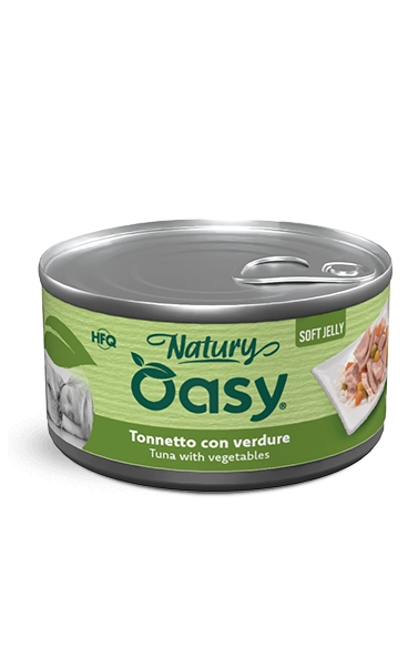 Oasy Natury Soft Jelly - Tonnetto con verdure - Cibo umido naturale per cani