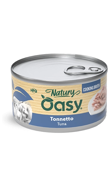 Oasy Natury Cooking Broth - Tonnetto - Cibo umido naturale per gatti