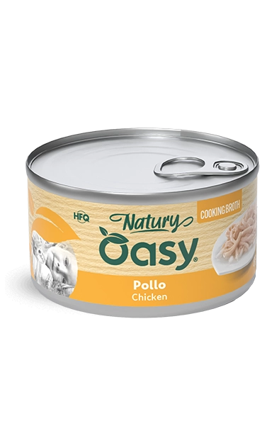 Oasy Natury Cooking Broth - Pollo - Cibo umido naturale per gatti