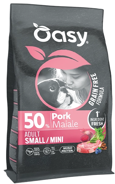 Oasy Grain Free Formula Adult Small/Mini Maiale