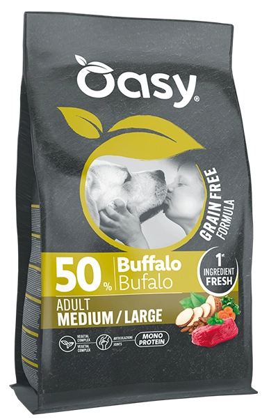 Oasy Grain Free Formula Adult Medium/Large Bufalo