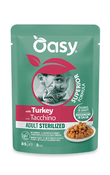 Bocconcini in salsa Superior Formula per gatti - Adult Sterilized con Tacchino