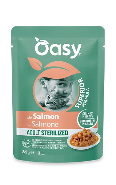 Bocconcini in salsa Superior Formula per gatti - Adult Sterilized con Salmone