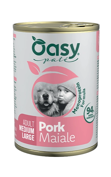 cibo umido per cani Monoprotein Formula Adult Medium/Large Maiale