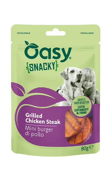 Snacky- Mini burger di pollo - Snack per cani oasy