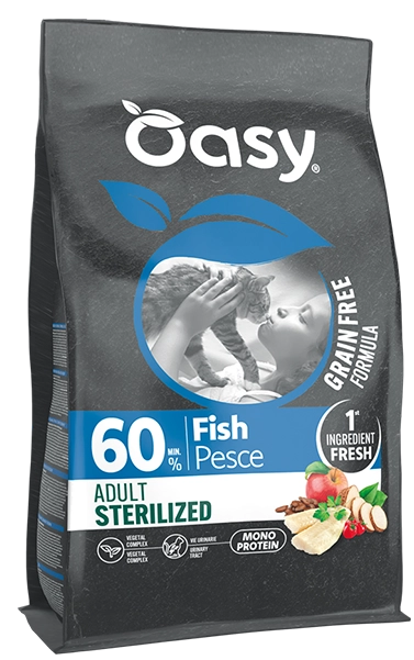 Grain Free Formula secco gatto - Adult sterilized Pesce