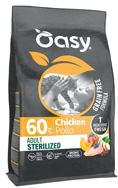 Grain Free Formula secco gatto - Adult sterilized Pollo