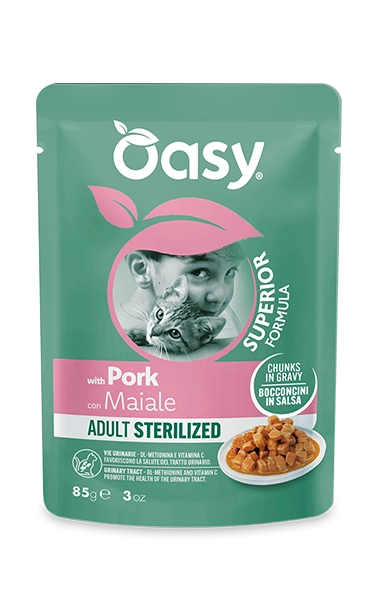 Bocconcini in salsa Superior Formula per gatti - Adult Sterilized con Maiale