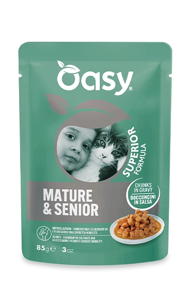 Oasy Bocconcini in salsa Superior Formula Mature & Senior con Salmone