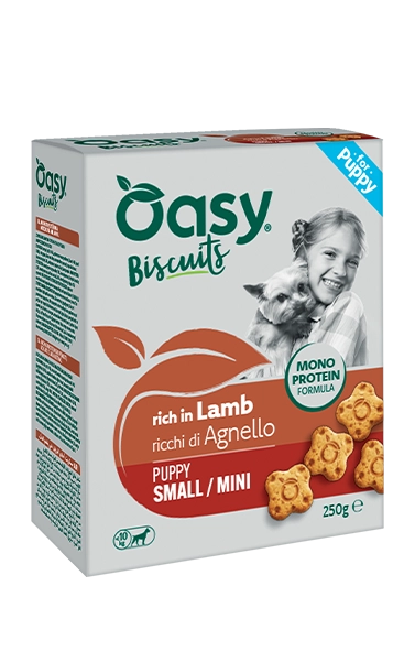 Monoprotein Biscuits - Biscotti monoproteici per cani di taglia piccola ricchi di agnello - Oasy