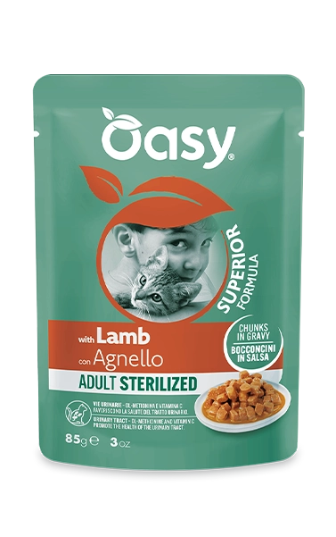 Bocconcini in salsa Superior Formula per gatti - Adult Sterilized con Agnello
