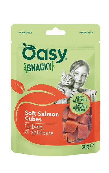 Oasy Snacky - Cubetti di Salmone per gatti