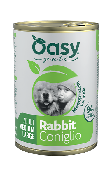 cibo umido per cani Monoprotein Formula Adult Medium/Large Coniglio
